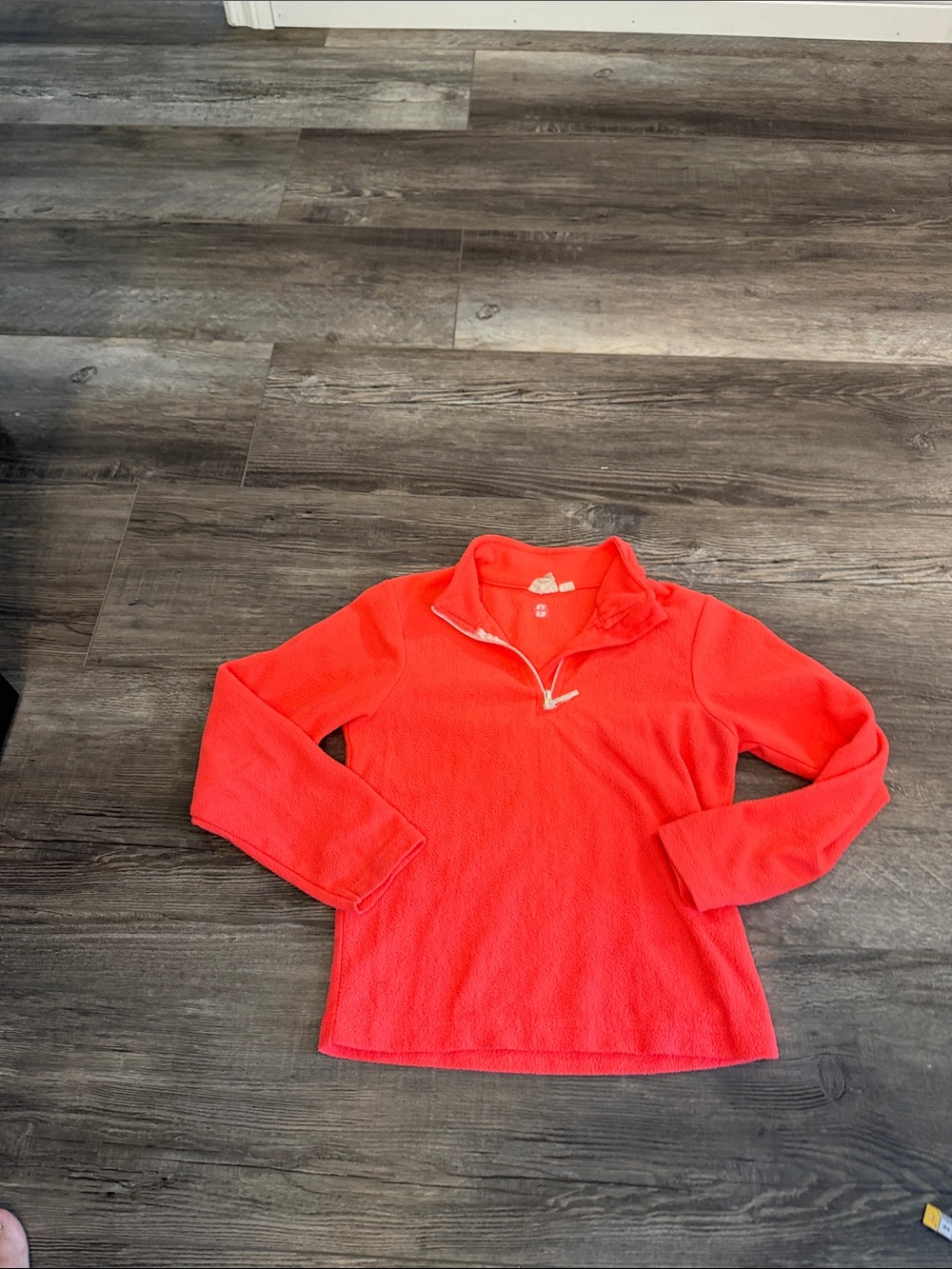 Mountain Warehouse Kids Long-Sleeve Quarter-Zip Top in Bright Coral